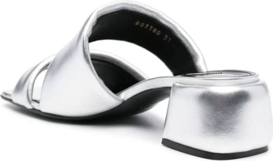 sergio rossi Slippers & Mules Sandals Silver in zilver