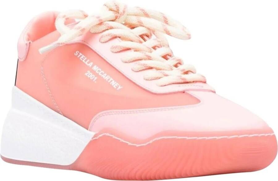 Stella Mccartney Low-Top Sneakers Loop Lace-up Sneakers in poeder roze