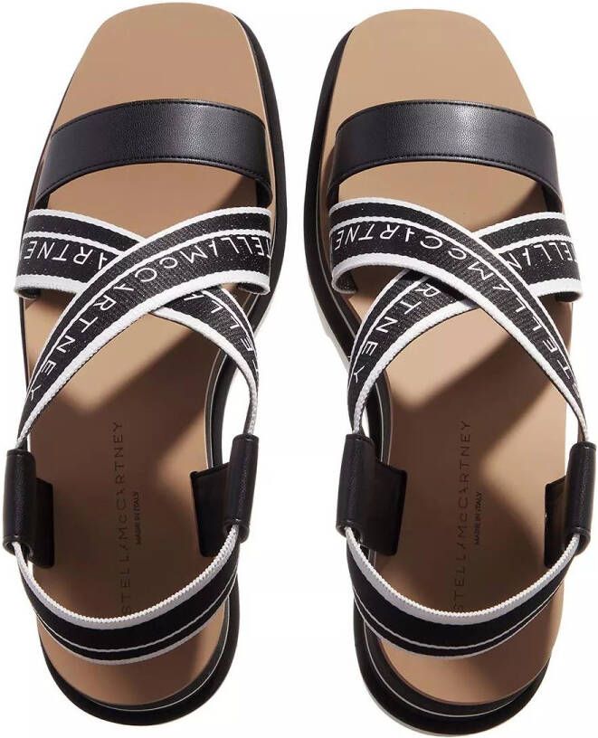 Stella Mccartney Sandalen Sandals Rafia Monogram in wit