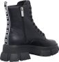 Steve Madden Chunky Sole Leren Laarzen Black Dames - Thumbnail 5