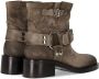 Strategia Boots BEIGE BIKER STIEFELETTE in beige - Thumbnail 1