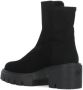 Stuart Weitzman Zwarte Leren Dameslaarzen Ronde Neus Black Dames - Thumbnail 2