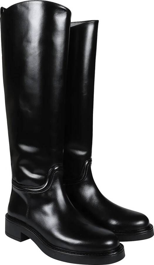 Stuart Weitzman Boots & laarzen Celia Riding Boots Black in zwart