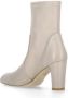 Stuart Weitzman Ivory Leren Enkellaarzen voor Vrouwen Beige Dames - Thumbnail 2