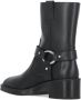 Stuart Weitzman Moto Bootie met Hardware Accents Black Dames - Thumbnail 2