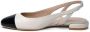 Stuart Weitzman Loafers & ballerina schoenen Ivory Leather Ballet Flats in crème - Thumbnail 1