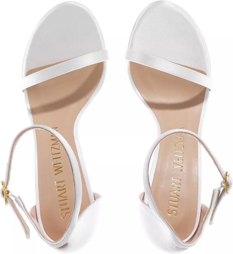 Stuart Weitzman Nudist Disco Hoge Hak Sandalen White Dames - Foto 2