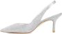 Stuart Weitzman Sandalen Eva 75 Silver Leather Sandals in zilver - Thumbnail 1