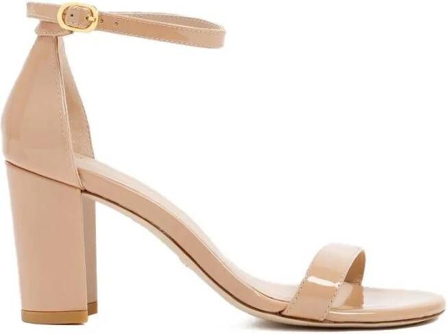 Stuart Weitzman Sandalen Nude Patent Leather Nearlynude Sandals in beige