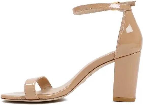 Stuart Weitzman Sandalen Nude Patent Leather Nearlynude Sandals in beige