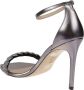 Stuart Weitzman Sandalen Nudistcurve 100 Highshine Sandals Metallic in staalgrijs - Thumbnail 1