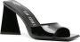 The Attico Hoge hakken Mini Devon Patent Leather Mules in zwart - Thumbnail 1