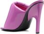 The Attico Hoge hakken mule rem 105mm pink in poeder roze - Thumbnail 2