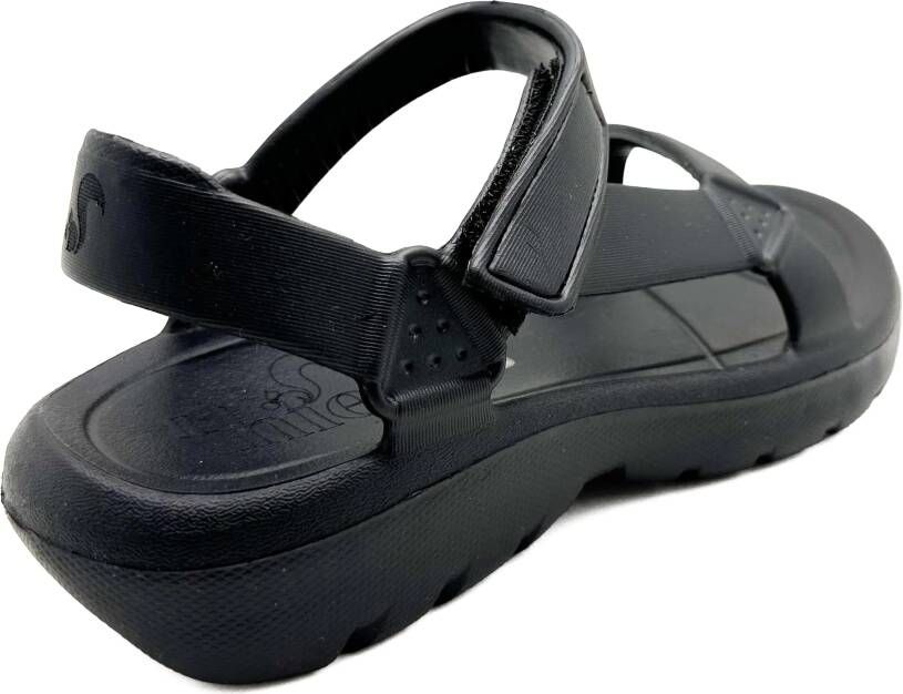 Thies Boots 1856 Ecofoam Trek Sandal vegan black water in zwart