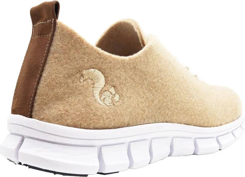 Thies Low-Top Sneakers PET Sneaker camel vegan aus recycelten F in bruin