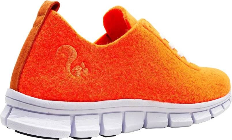 Thies Low-Top Sneakers PET Sneaker neon orange vegan aus recyce in oranje