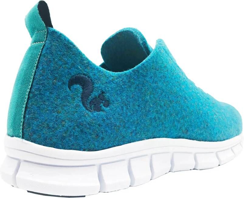 Thies Low-Top Sneakers PET Sneaker petrol vegan aus recycelten in blauw