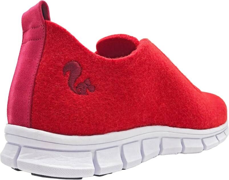 Thies Low-Top Sneakers PET Sneaker red vegan aus recycelten Fla in rood