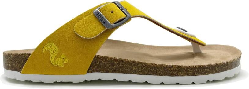 Thies Sneakers 1856 Eco Bio Thong Sandal vegan sun (W X) in geel