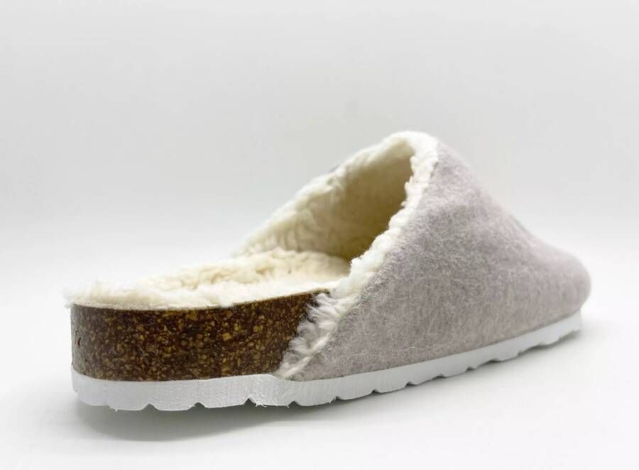 Thies Sneakers 1856 Organic Bio Clog vegan beige (W X) in grijs