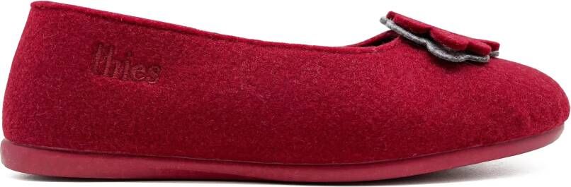 thies Sneakers 1856 Recycled PET Ballerina vegan bordeaux in rood