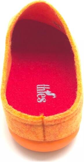 Thies Sneakers 1856 Recycled PET Slipper vegan orange (W in geel