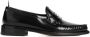 Thom Browne Loafers Pleated Varsity Black Calf Leather Loafers in zwart - Thumbnail 1