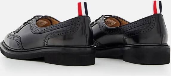 Thom Browne Low Throat Wingtip Brogue in zwart