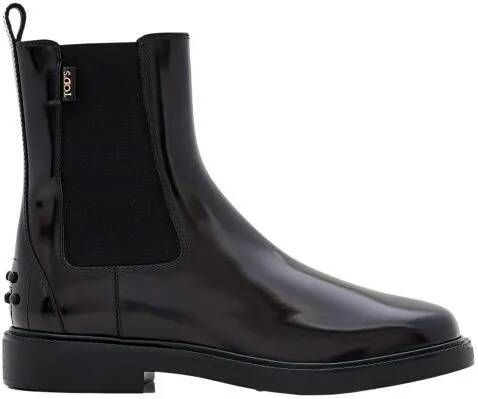 TOD'S Boots Leather Chelsea Boots in zwart