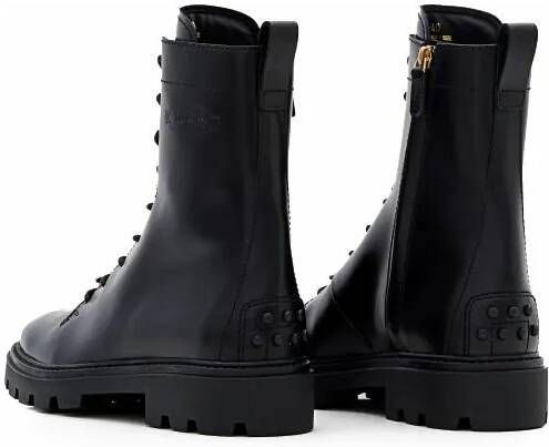 TOD'S Boots Leather Combat Boots in zwart