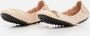 TOD'S Ballerina Leather Flat in beige - Thumbnail 1