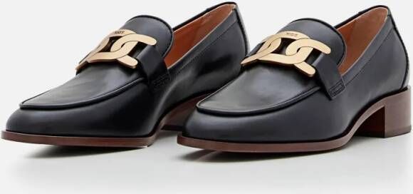 TOD'S Loafers & ballerina schoenen 35mm Leather Loafers in zwart