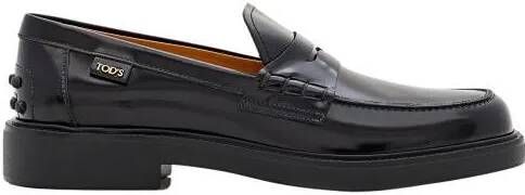 TOD'S Loafers & ballerina schoenen Leather Loafer in zwart