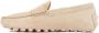 TOD'S Loafers & ballerina schoenen Natural Beige Suede Leather Loafers in beige - Thumbnail 1