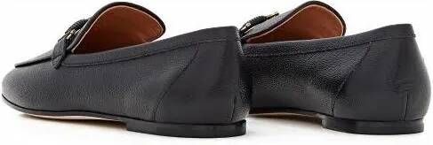 TOD'S Loafers Flat Leather Loafers in zwart