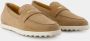 TOD'S Suède Mocassin met Metalen Inzetstuk Beige Dames - Thumbnail 2