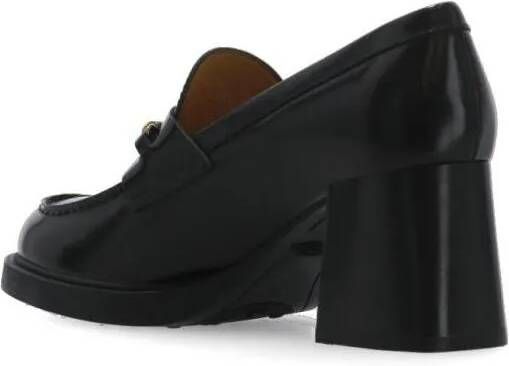 TOD'S Lage-top sneaker Black Smooth Leather Loafer in zwart