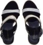 Tommy Hilfiger Blauwe Sandalen Golden Webbing - Thumbnail 5