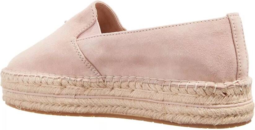 Tommy Hilfiger Espadrilles Th Suede Flatform Espadrille in poeder roze