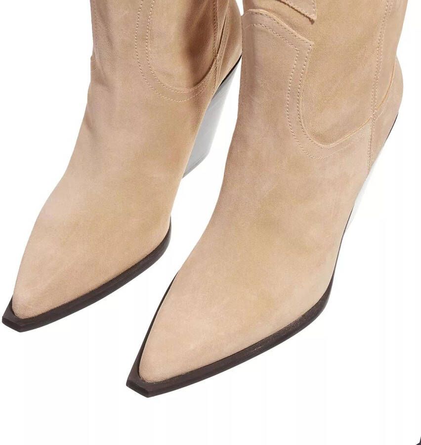 Toral Boots & laarzen Suede Western Booties in beige