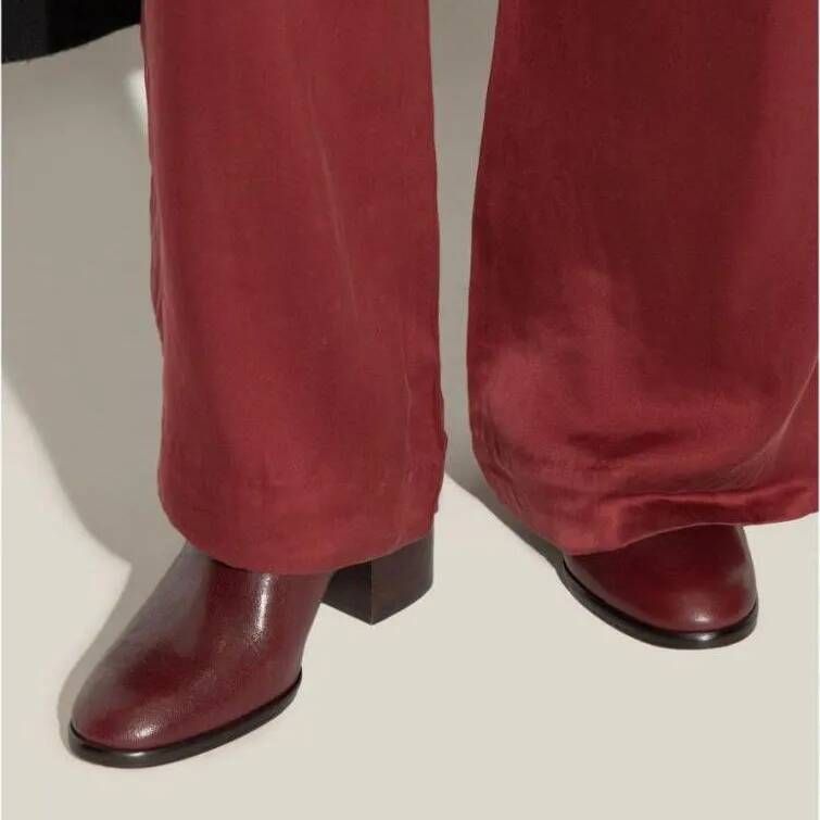 TORY BURCH Boots Burgundy 90Mm Ankle Boots in rood