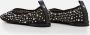 TORY BURCH Crystal Embellishments Ballerina Flats in zwart - Thumbnail 1