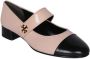 TORY BURCH Loafers & ballerina schoenen Cap-Toe Mary Jane Heel Ballet 25Mm in roze - Thumbnail 2