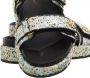 TORY BURCH Mesh Sequin Sandalen Double T Motif Multicolor Dames - Thumbnail 2