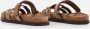 TORY BURCH Sandalen Slide Slippers With Prominent Logo Detail in bruin - Thumbnail 1