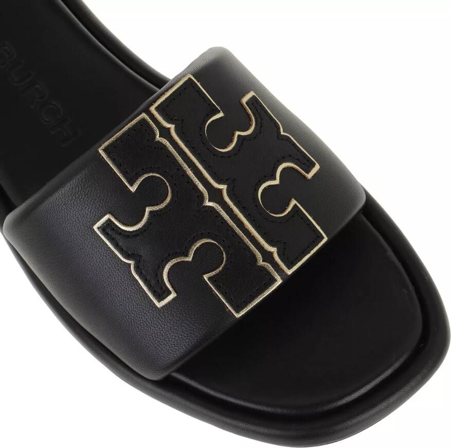 TORY BURCH Slippers Double T Sport Slide in zwart