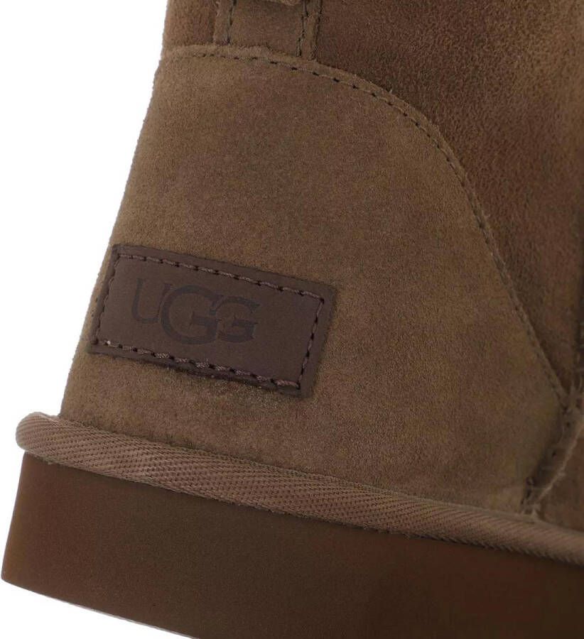 UGG Enkellaarsjes Dames Laarzen Damesschoenen Suède Classic Mini II Beige combi - Foto 3