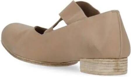 Uma Wang Loafers & ballerina schoenen Natural Leather Ballerinas in beige