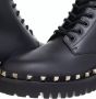 Valentino Garavani Boots & laarzen Combat Boot Rockstud in zwart - Thumbnail 1