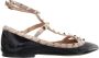 Valentino Garavani Loafers Ballerina Rockstud in zwart - Thumbnail 1